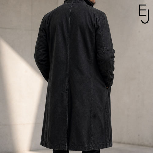 Billy Butcher The Boys Black Trench Coat Back