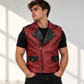 Chris Hemsworth Thor Love and Thunder Dooms Day Red Leather Vest