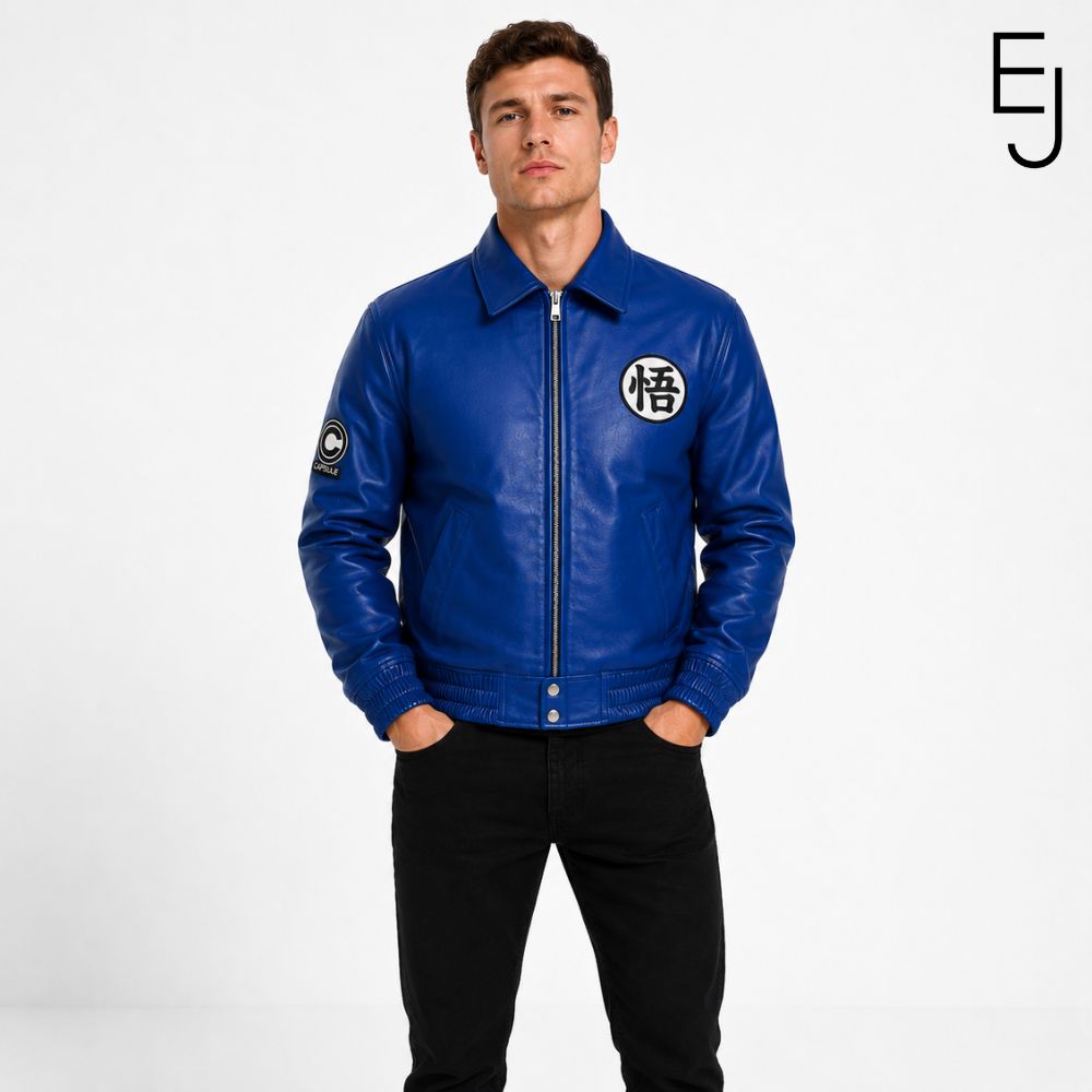 Dragon Ball Capsule Corp Goku Leather Jacket