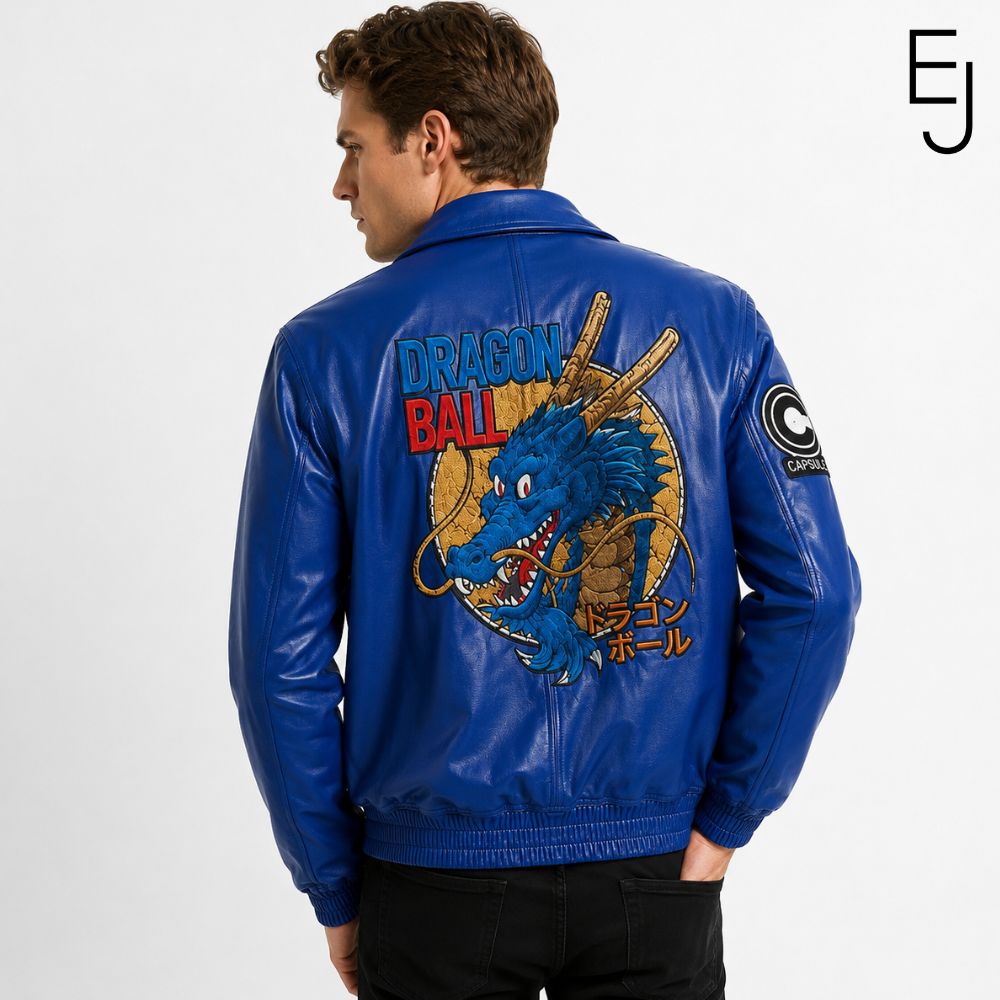 Dragon Ball Capsule Corp Goku Leather Jacket