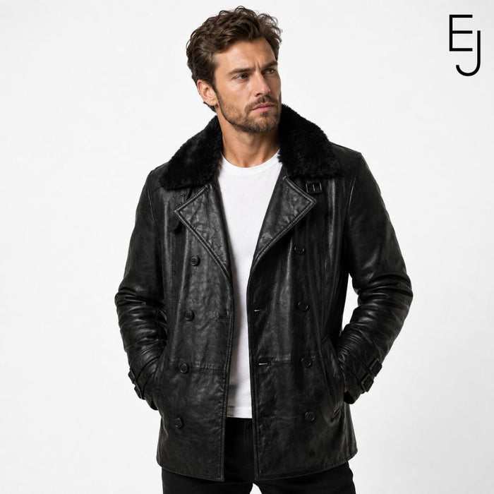 Leon Kennedy Resident Evil Requiem Black Leather Coat
