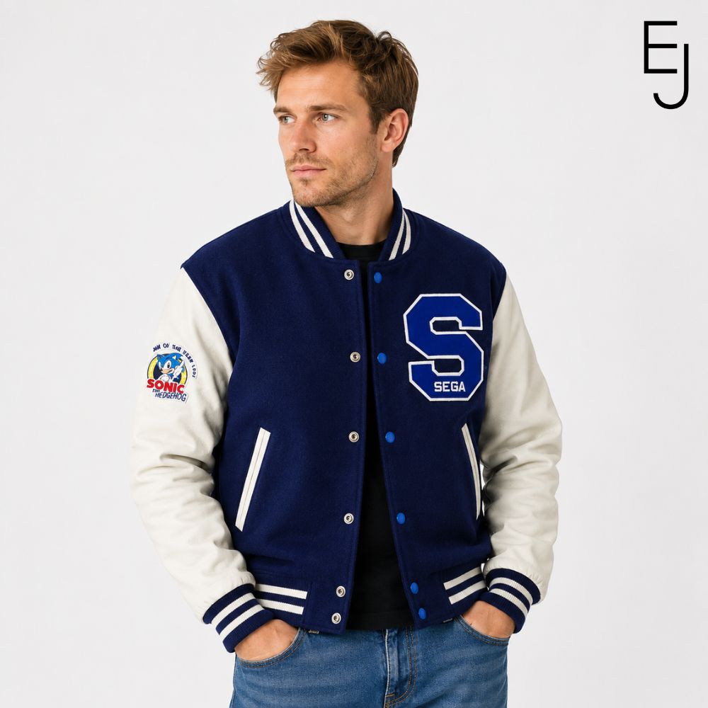 Michael Jackson Sonic The Hedgehog Varsity Jacket