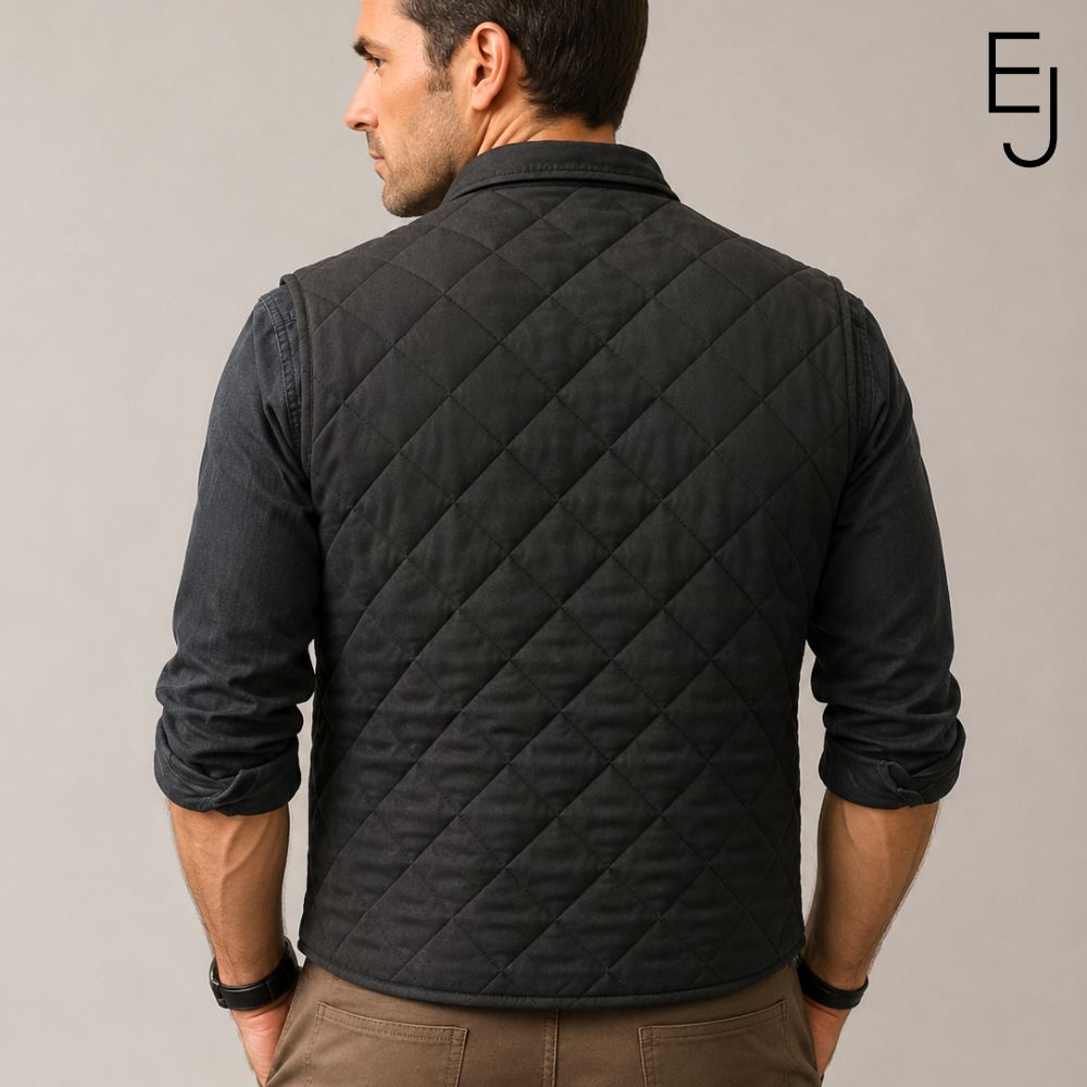 The Walking Dead David Morrissey Quilted Vest Back