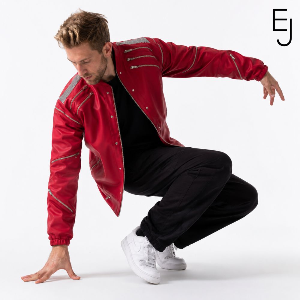 Michael Jackson Beat It Red Leather Jacket